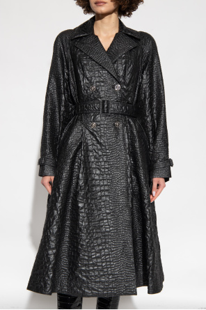 Versace Trench coat with crocodile effect